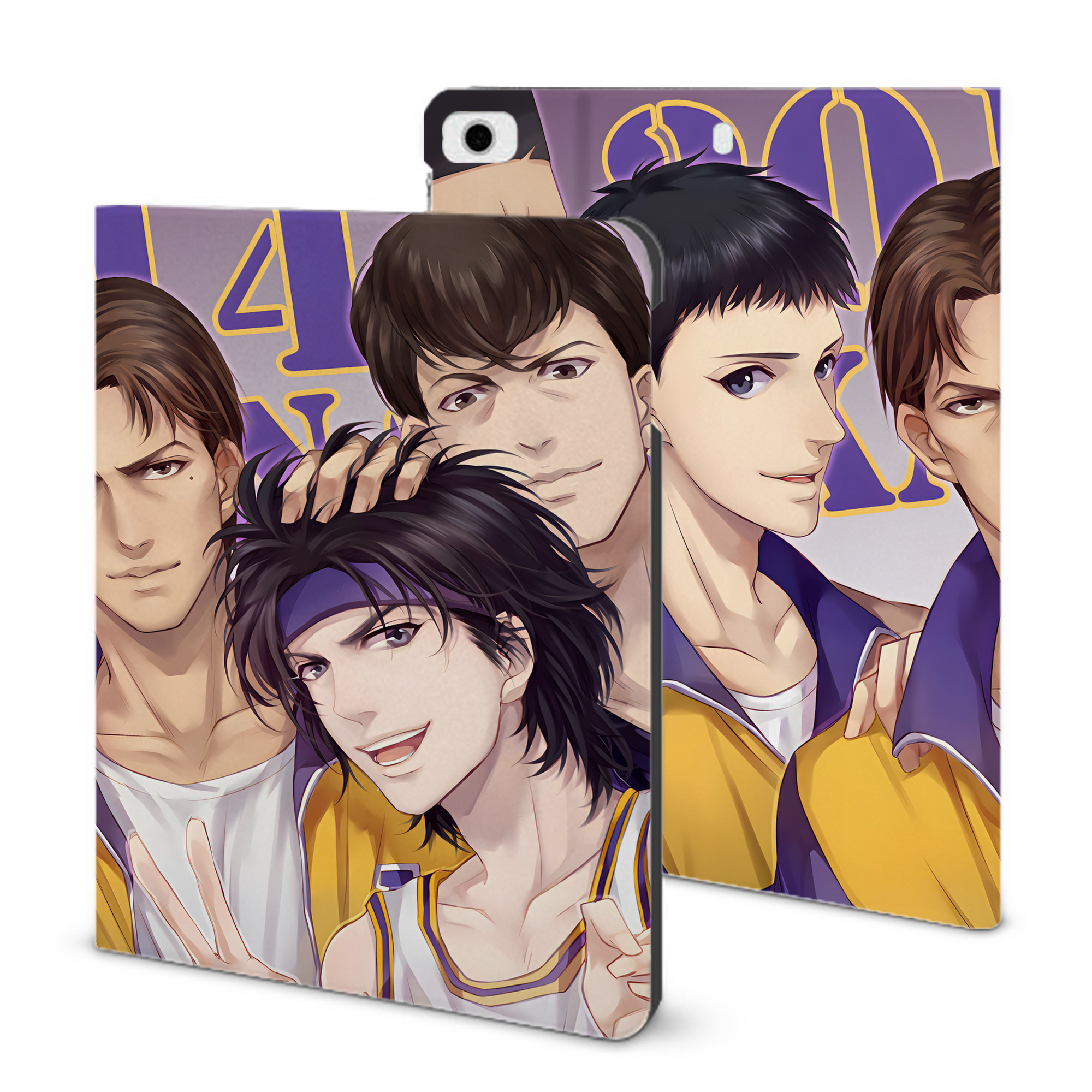 （画像用） SLAM DUNK／スラムダンク IPad ケース ブック型 PUレザー TPU 耐衝撃 軽量 薄型 ペン収納なし 全面保護 IPad 各モデル対応